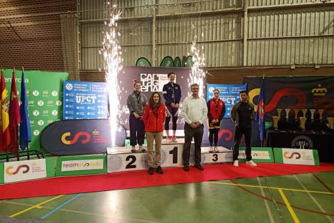 Antonio Guerrero, en el centro, durante la entrega de premios de una de las categorías.